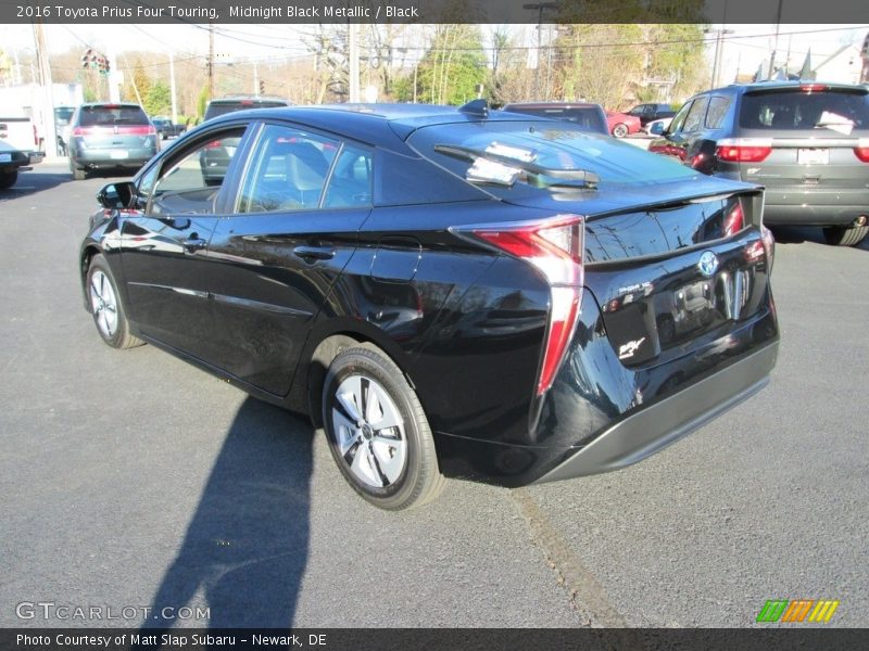 Midnight Black Metallic / Black 2016 Toyota Prius Four Touring