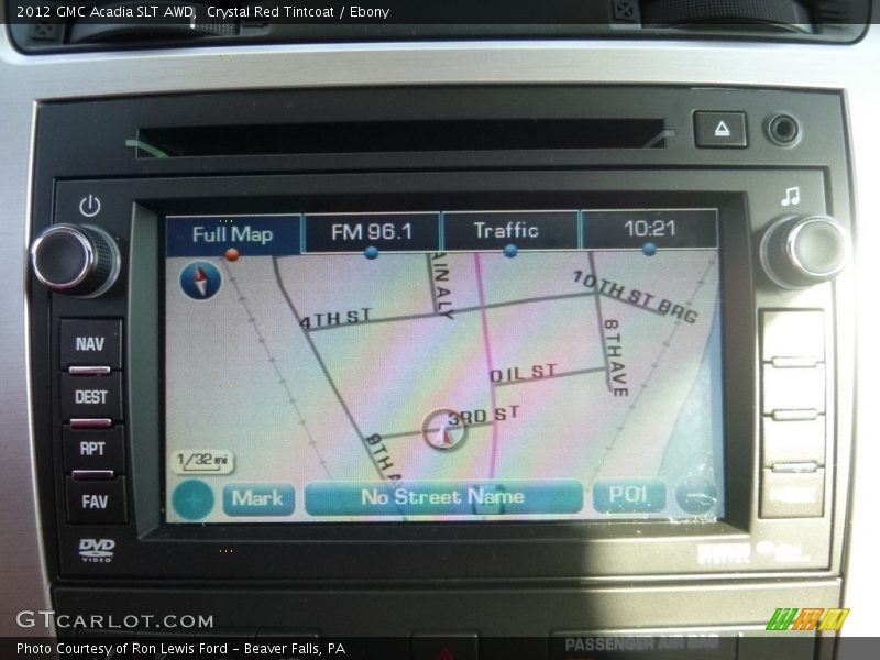 Crystal Red Tintcoat / Ebony 2012 GMC Acadia SLT AWD