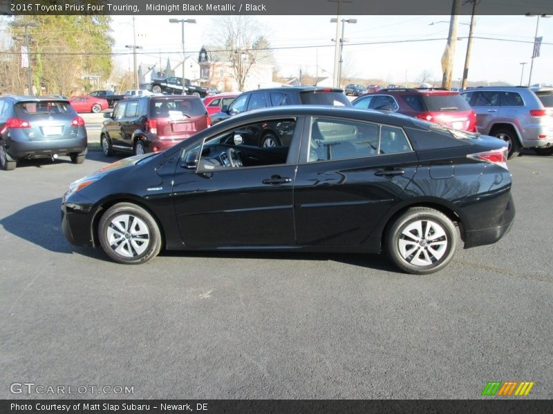 Midnight Black Metallic / Black 2016 Toyota Prius Four Touring