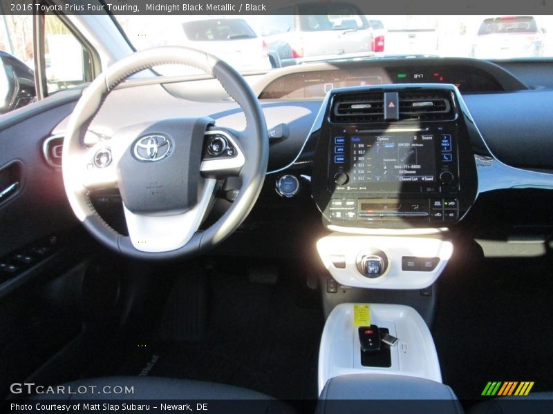 Midnight Black Metallic / Black 2016 Toyota Prius Four Touring