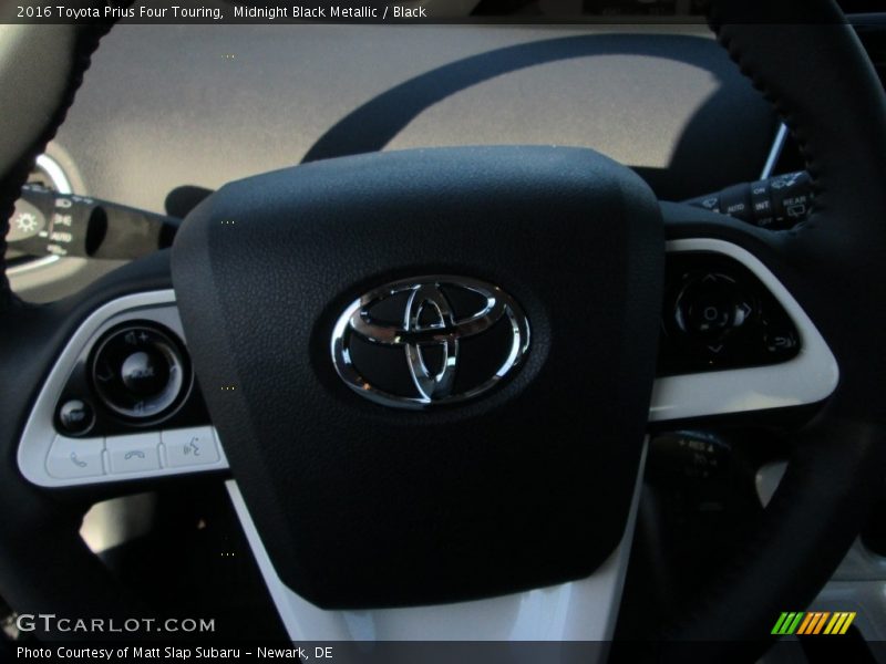 Midnight Black Metallic / Black 2016 Toyota Prius Four Touring