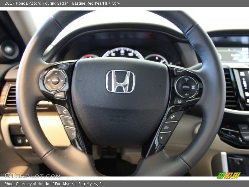 Basque Red Pearl II / Ivory 2017 Honda Accord Touring Sedan