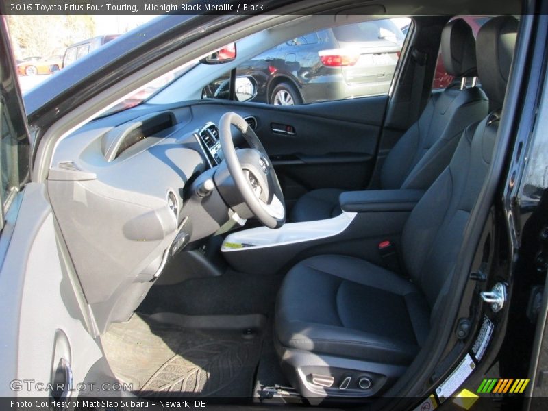 Midnight Black Metallic / Black 2016 Toyota Prius Four Touring
