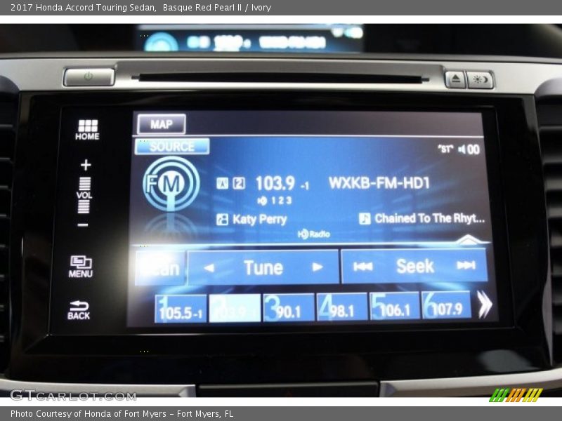 Basque Red Pearl II / Ivory 2017 Honda Accord Touring Sedan