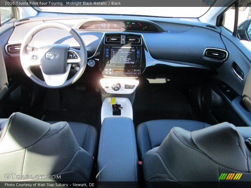 Midnight Black Metallic / Black 2016 Toyota Prius Four Touring