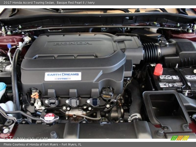 Basque Red Pearl II / Ivory 2017 Honda Accord Touring Sedan
