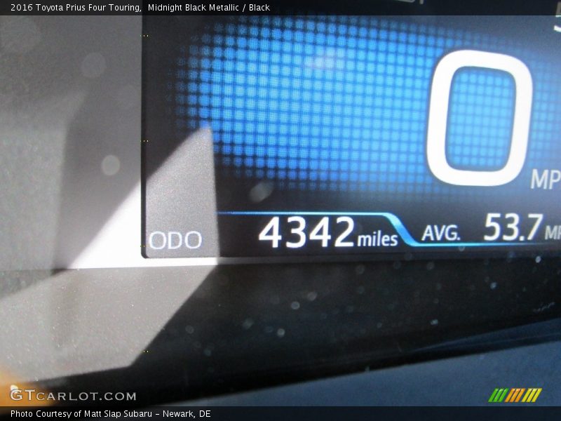 Midnight Black Metallic / Black 2016 Toyota Prius Four Touring