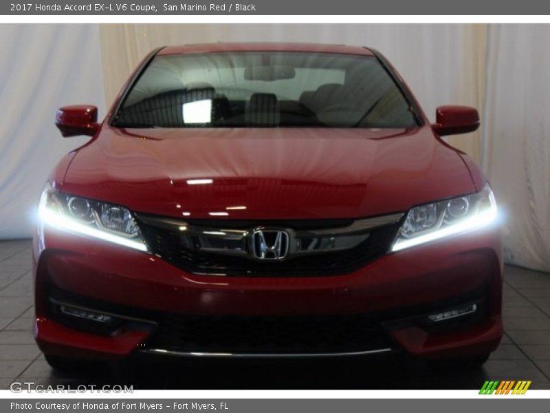 San Marino Red / Black 2017 Honda Accord EX-L V6 Coupe