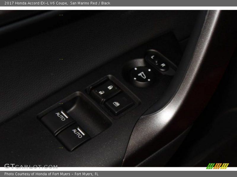 San Marino Red / Black 2017 Honda Accord EX-L V6 Coupe