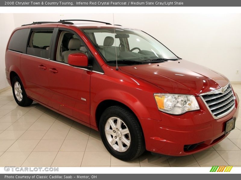 Inferno Red Crystal Pearlcoat / Medium Slate Gray/Light Shale 2008 Chrysler Town & Country Touring