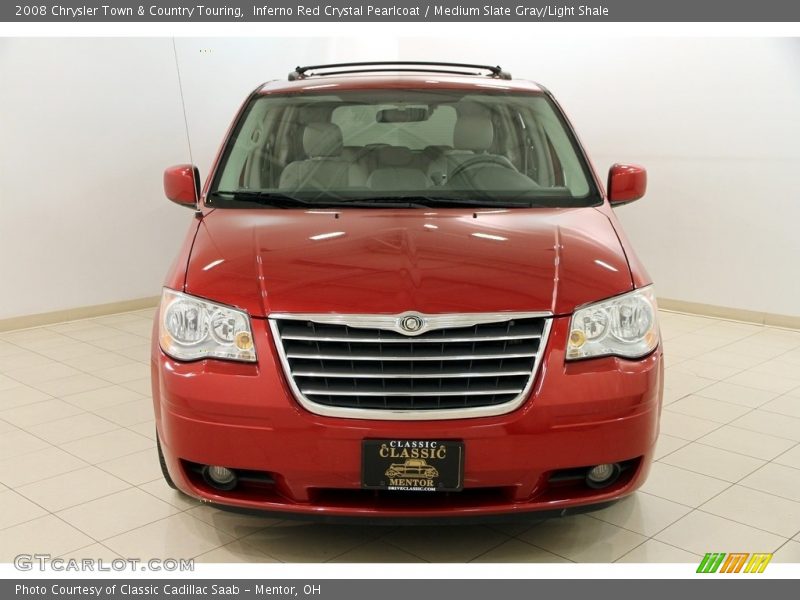 Inferno Red Crystal Pearlcoat / Medium Slate Gray/Light Shale 2008 Chrysler Town & Country Touring