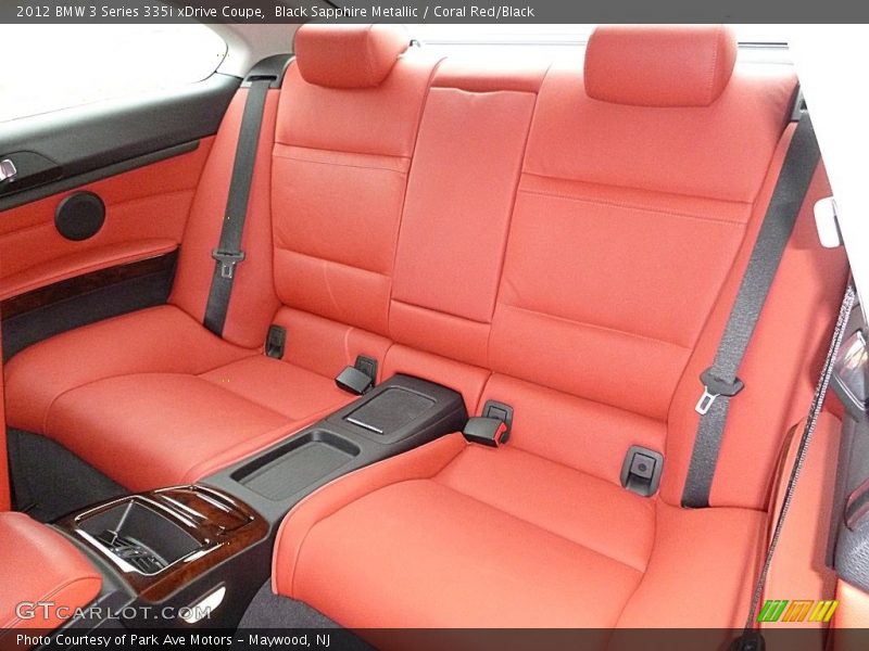 Rear Seat of 2012 3 Series 335i xDrive Coupe