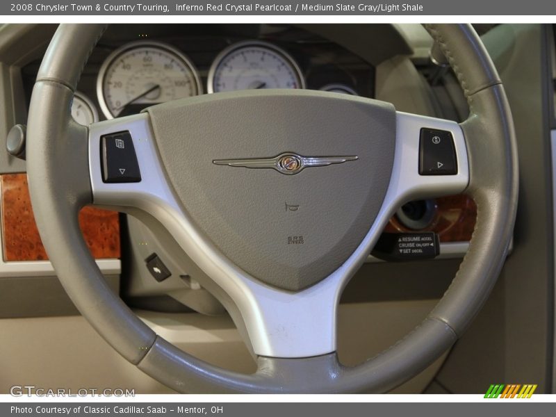 Inferno Red Crystal Pearlcoat / Medium Slate Gray/Light Shale 2008 Chrysler Town & Country Touring