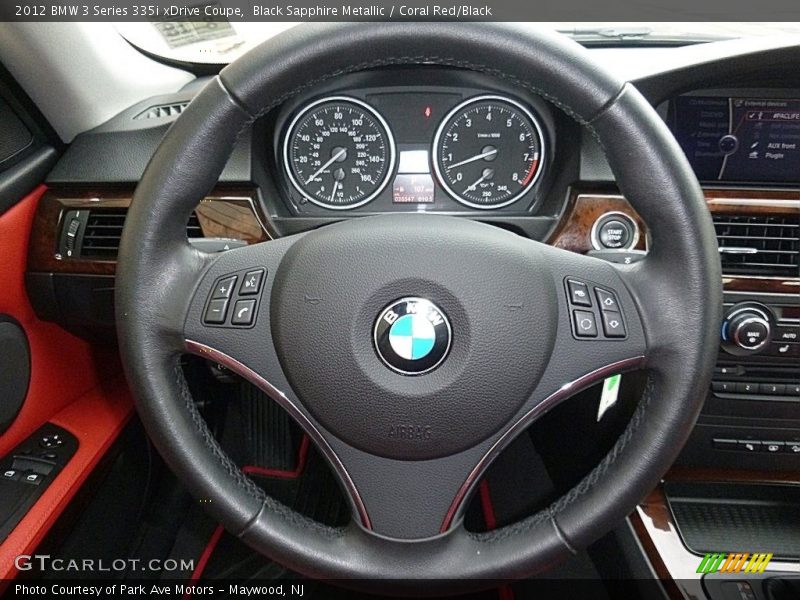  2012 3 Series 335i xDrive Coupe Steering Wheel