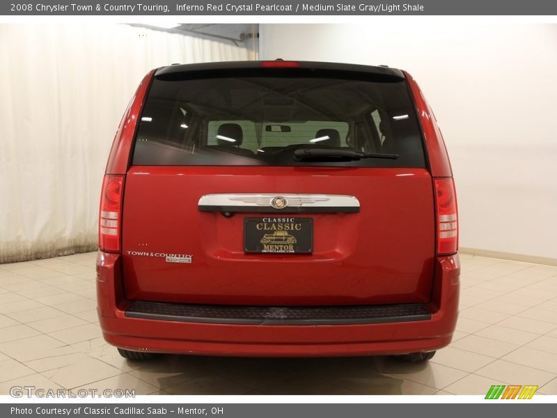 Inferno Red Crystal Pearlcoat / Medium Slate Gray/Light Shale 2008 Chrysler Town & Country Touring