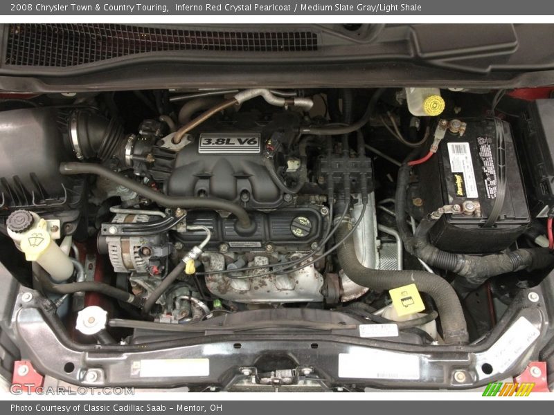 Inferno Red Crystal Pearlcoat / Medium Slate Gray/Light Shale 2008 Chrysler Town & Country Touring
