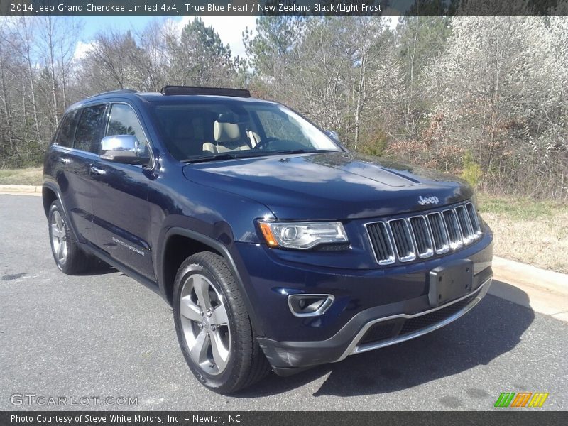 True Blue Pearl / New Zealand Black/Light Frost 2014 Jeep Grand Cherokee Limited 4x4