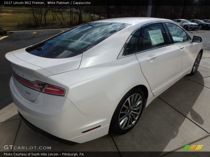 White Platinum / Cappuccino 2017 Lincoln MKZ Premier