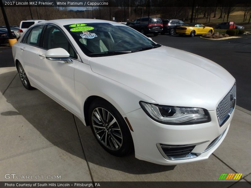 White Platinum / Cappuccino 2017 Lincoln MKZ Premier