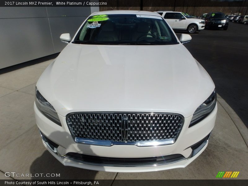 White Platinum / Cappuccino 2017 Lincoln MKZ Premier