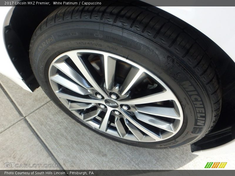 White Platinum / Cappuccino 2017 Lincoln MKZ Premier