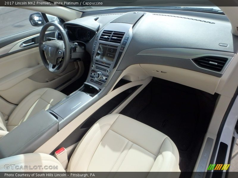 White Platinum / Cappuccino 2017 Lincoln MKZ Premier