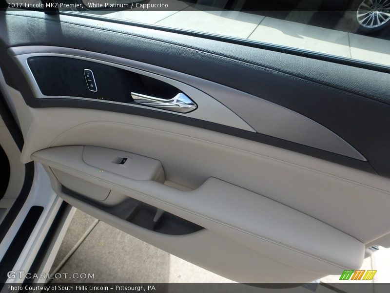 White Platinum / Cappuccino 2017 Lincoln MKZ Premier