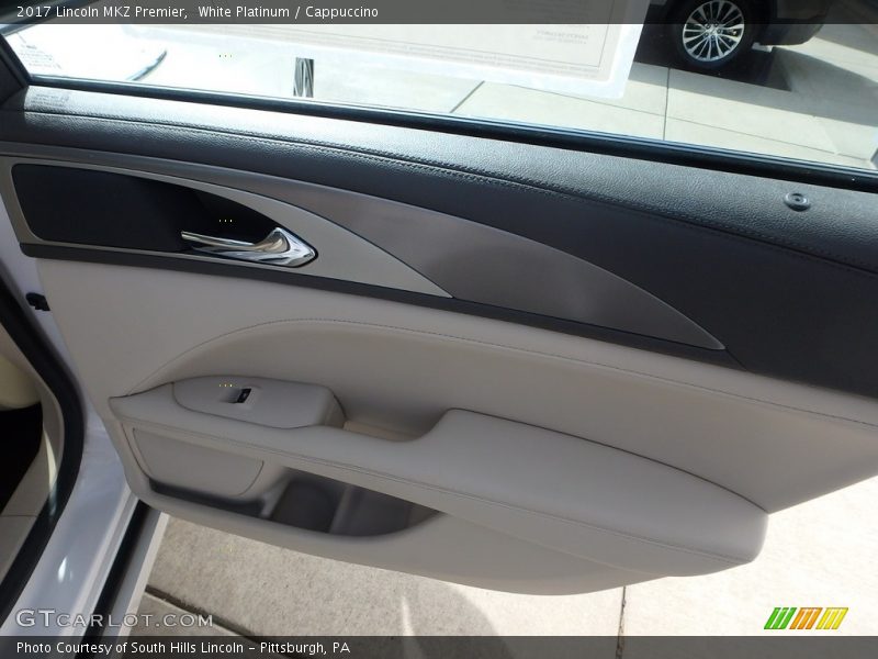 White Platinum / Cappuccino 2017 Lincoln MKZ Premier