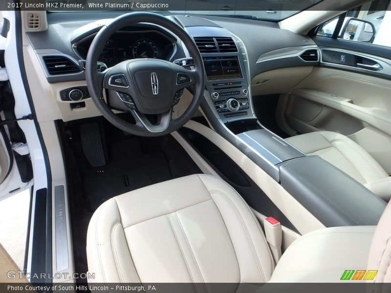 White Platinum / Cappuccino 2017 Lincoln MKZ Premier