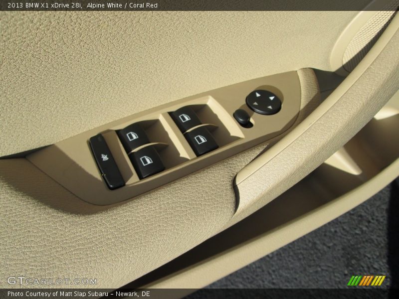 Alpine White / Coral Red 2013 BMW X1 xDrive 28i