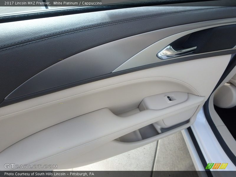 White Platinum / Cappuccino 2017 Lincoln MKZ Premier