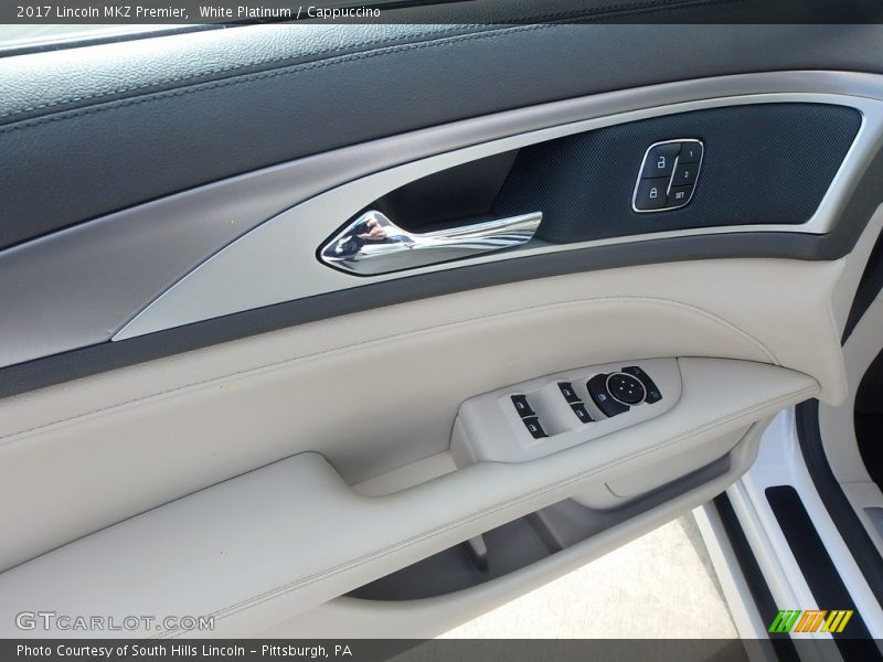 White Platinum / Cappuccino 2017 Lincoln MKZ Premier