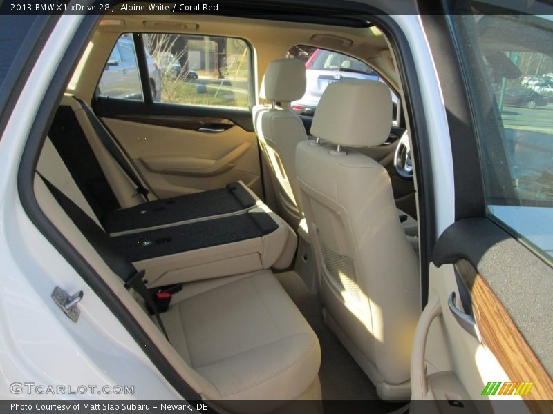 Alpine White / Coral Red 2013 BMW X1 xDrive 28i