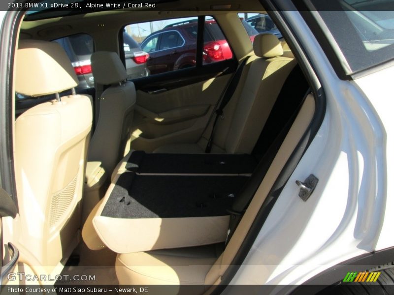 Alpine White / Coral Red 2013 BMW X1 xDrive 28i