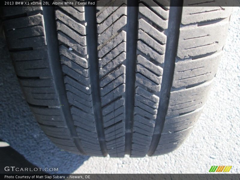 Alpine White / Coral Red 2013 BMW X1 xDrive 28i