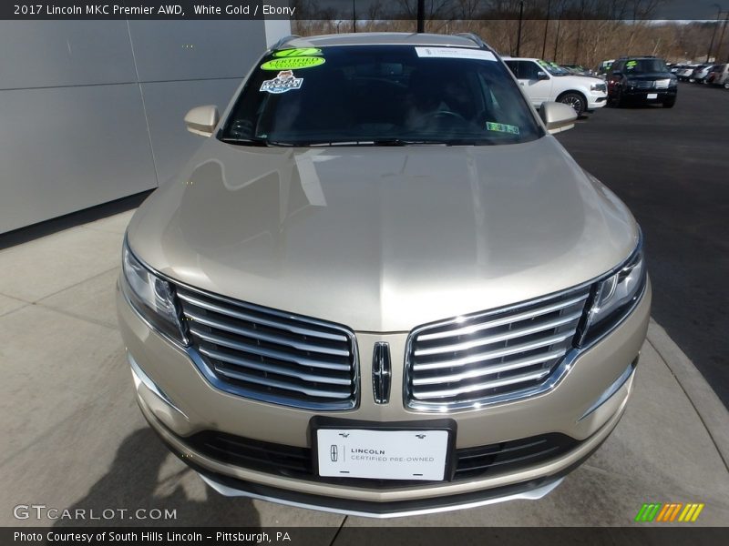 White Gold / Ebony 2017 Lincoln MKC Premier AWD