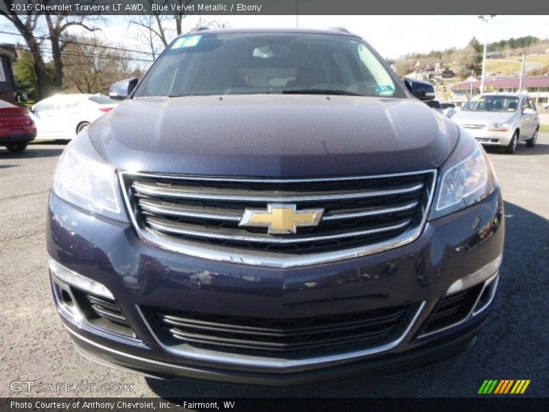 Blue Velvet Metallic / Ebony 2016 Chevrolet Traverse LT AWD