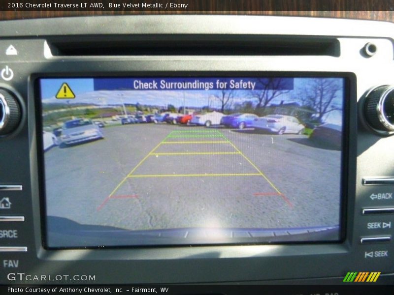 Blue Velvet Metallic / Ebony 2016 Chevrolet Traverse LT AWD