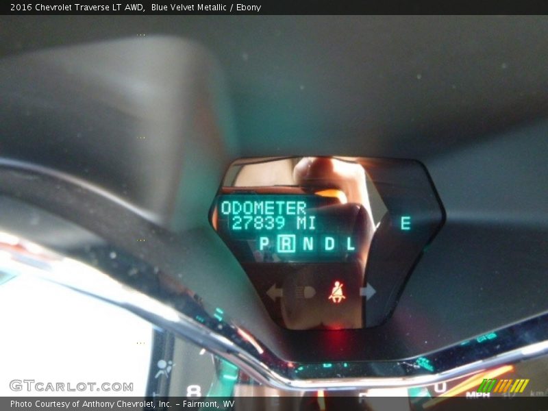 Blue Velvet Metallic / Ebony 2016 Chevrolet Traverse LT AWD
