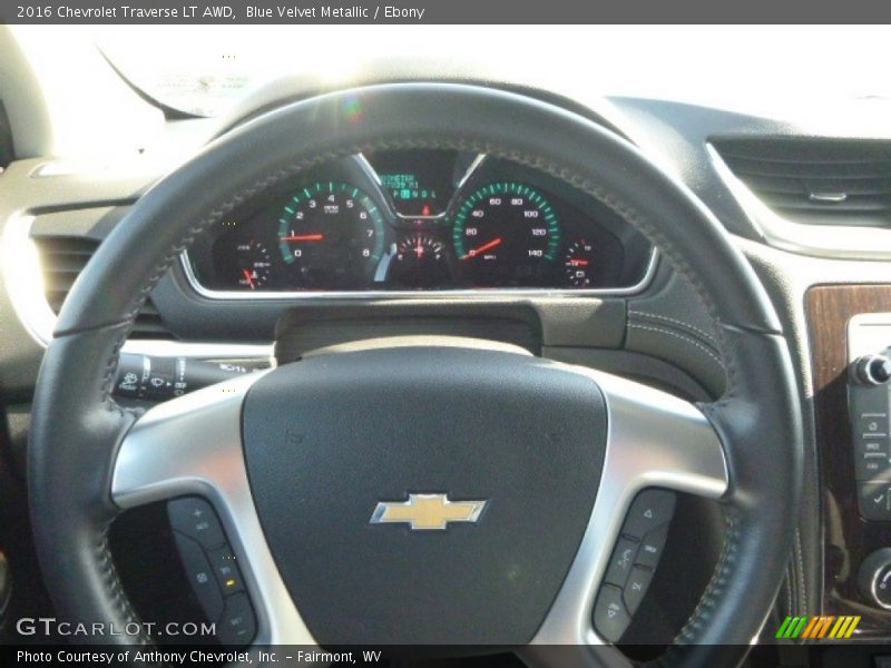 Blue Velvet Metallic / Ebony 2016 Chevrolet Traverse LT AWD