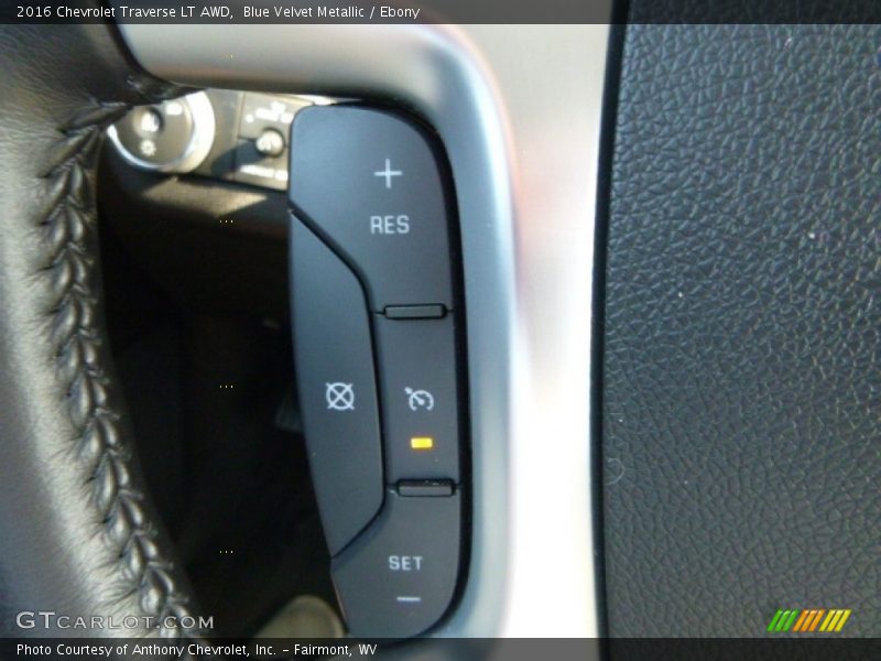Blue Velvet Metallic / Ebony 2016 Chevrolet Traverse LT AWD