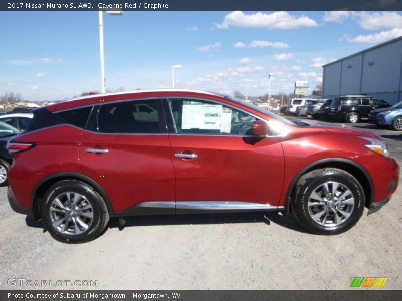 Cayenne Red / Graphite 2017 Nissan Murano SL AWD