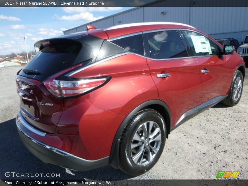 Cayenne Red / Graphite 2017 Nissan Murano SL AWD