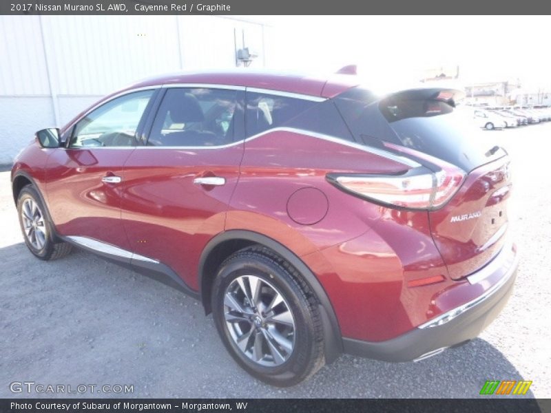 Cayenne Red / Graphite 2017 Nissan Murano SL AWD