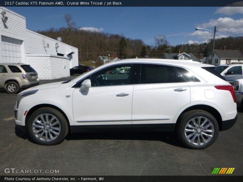 Crystal White Tricoat / Jet Black 2017 Cadillac XT5 Platinum AWD