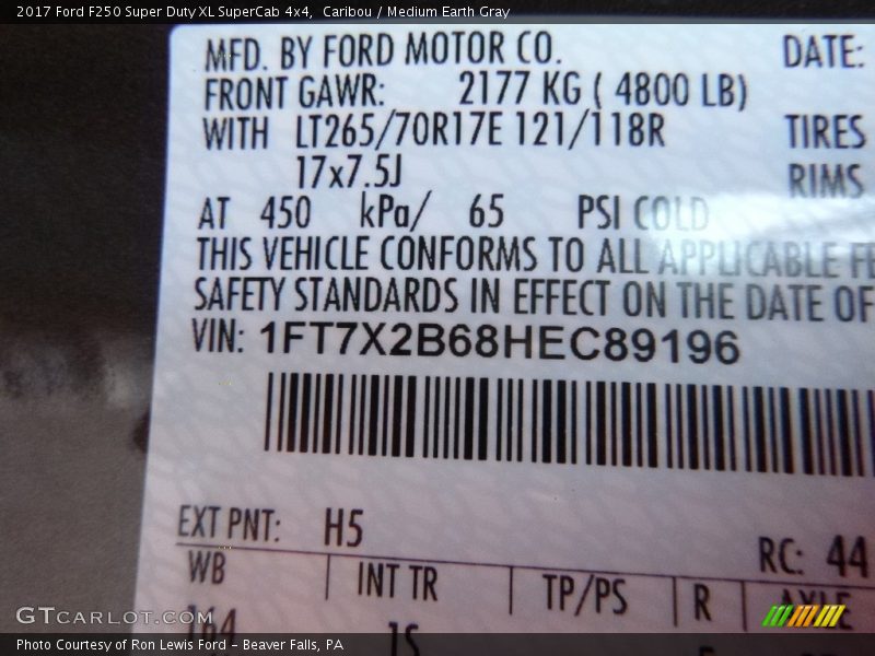 Caribou / Medium Earth Gray 2017 Ford F250 Super Duty XL SuperCab 4x4