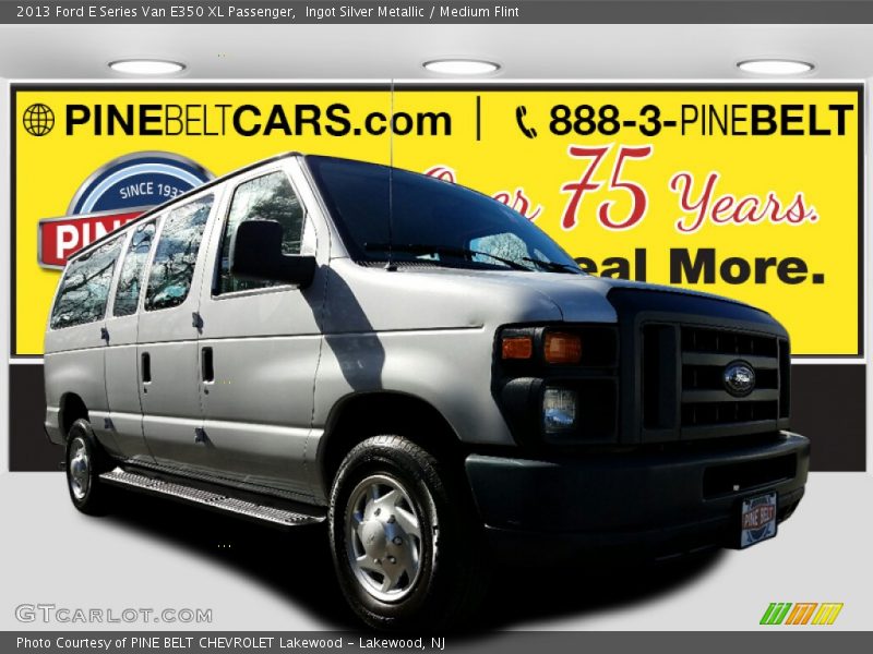 Ingot Silver Metallic / Medium Flint 2013 Ford E Series Van E350 XL Passenger