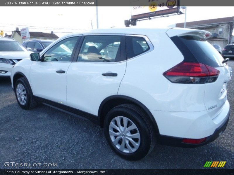 Glacier White / Charcoal 2017 Nissan Rogue S AWD