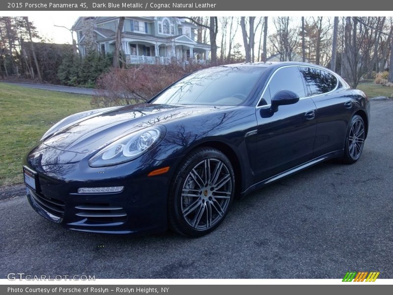 Dark Blue Metallic / Cognac Natural Leather 2015 Porsche Panamera 4S