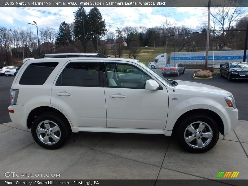 White Suede / Cashmere Leather/Charcoal Black 2009 Mercury Mariner V6 Premier 4WD